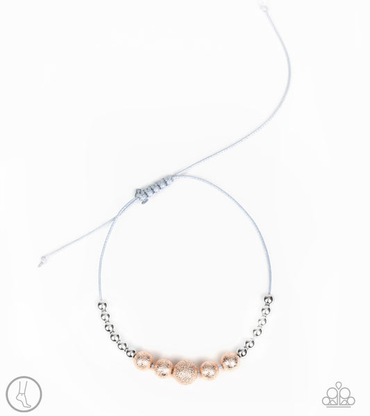 Paparazzi Beach Zen Multi Sliding Knot Ankle Bracelet