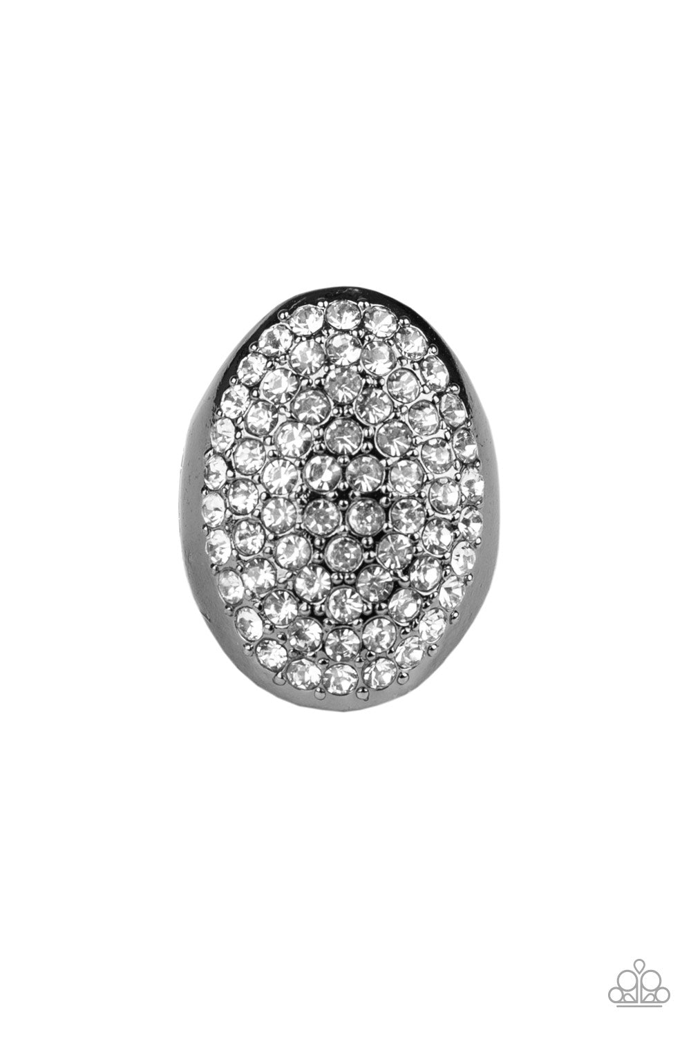 Paparazzi Bling Scene Black Ring - Life Of The Party Exclusive March 2020 - P4BA-BKXX-029XX