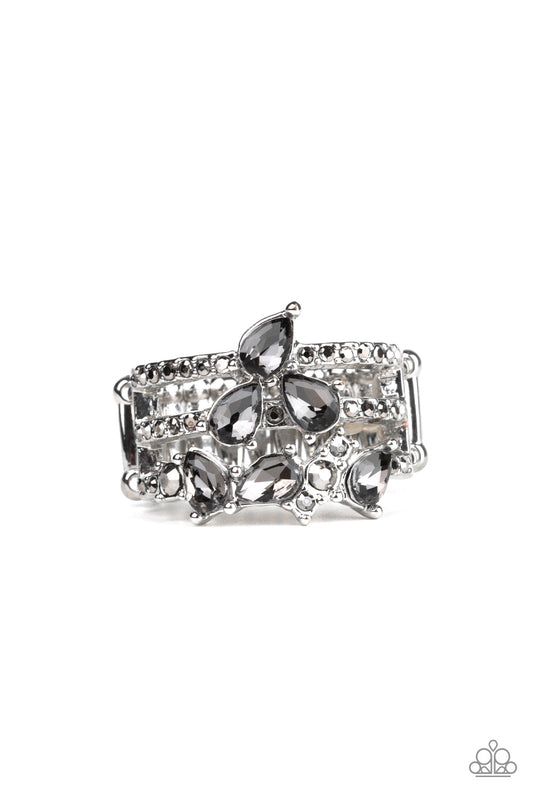 Paparazzi Blink Back Tiers Silver Ring