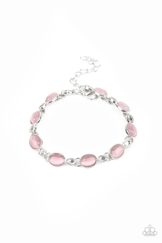 Paparazzi Blissfully Beaming Pink Clasp Bracelet - P9RE-PKXX-230XX