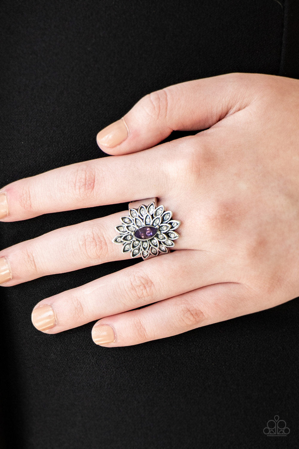 Paparazzi Blooming Fireworks Purple Ring