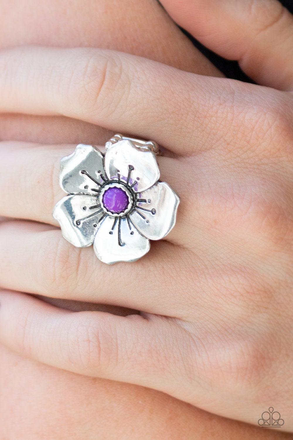 Paparazzi Boho Blossom Purple Ring