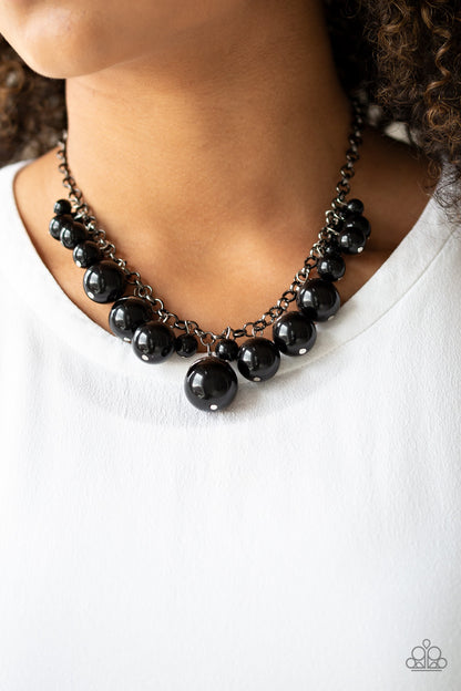 Paparazzi Broadway Belle Black Short Necklace - P2ST-BKXX-033XX