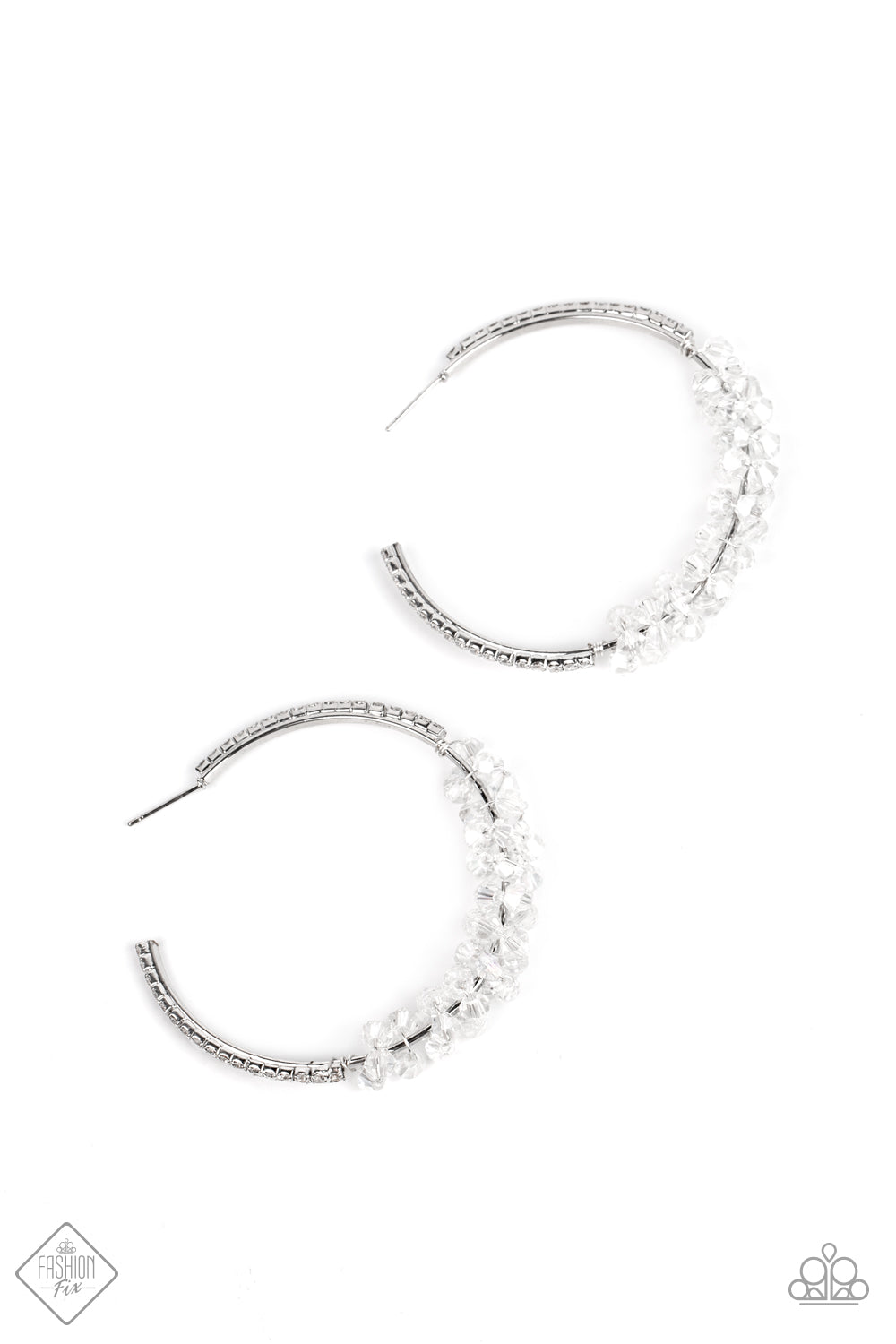 Paparazzi Bubble-Bursting Bling White Post Hoop Earrings – Fashion Fix Fiercely 5th Avenue August 2022