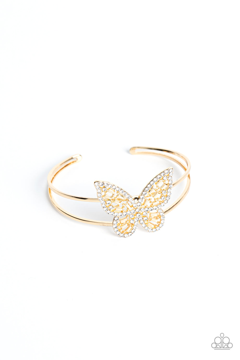 Paparazzi Butterfly Bella Gold Cuff Bracelet - P9WH-GDXX-123FT