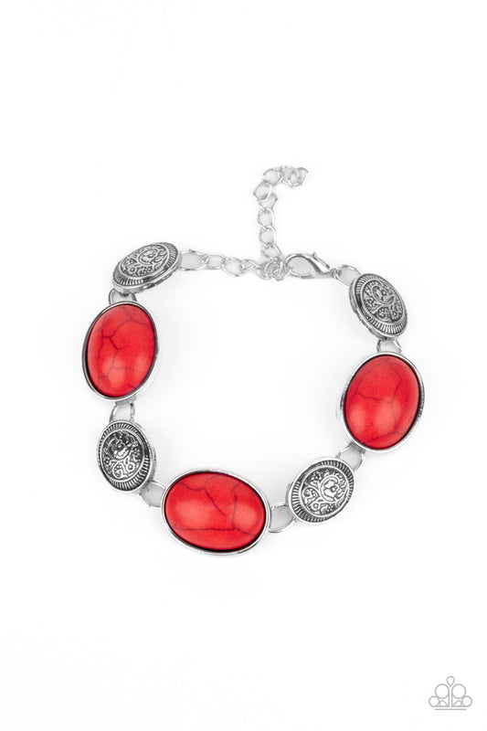 Paparazzi Cactus Country Red Clasp Bracelet