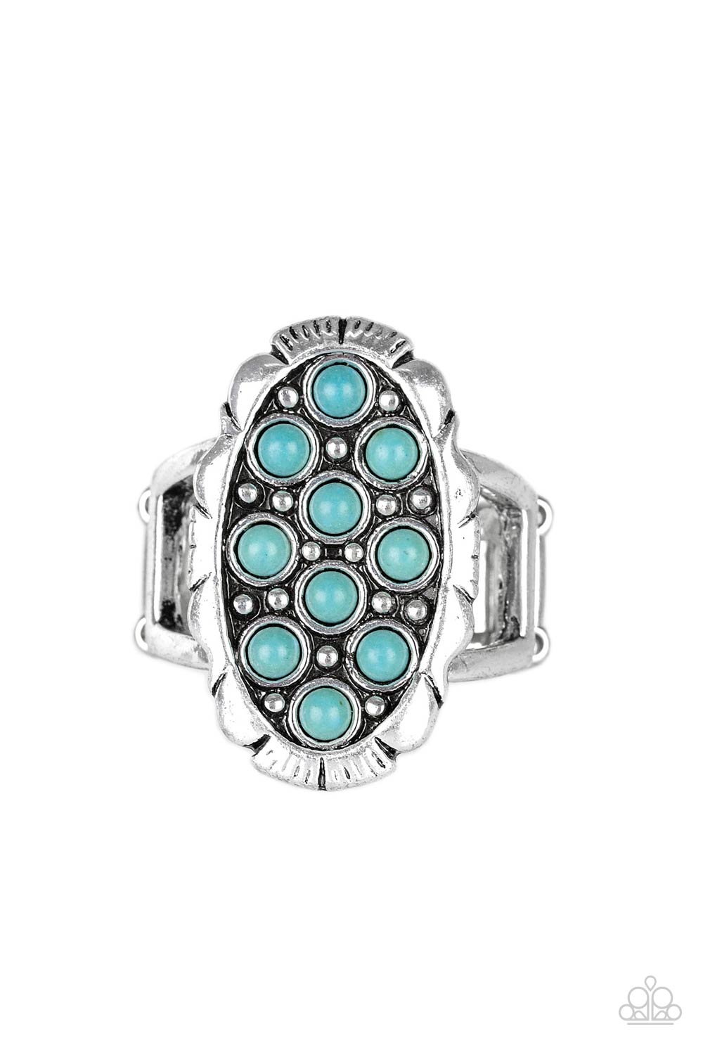 Paparazzi Cactus Garden Blue Ring