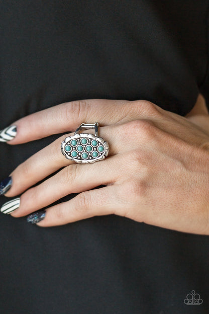 Paparazzi Cactus Garden Blue Ring