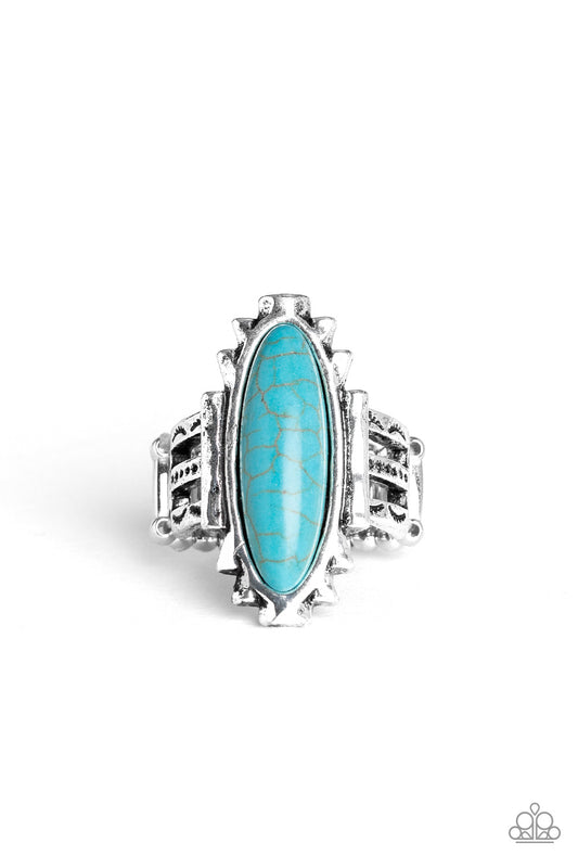 Paparazzi Canyon Colada Blue Stone Ring