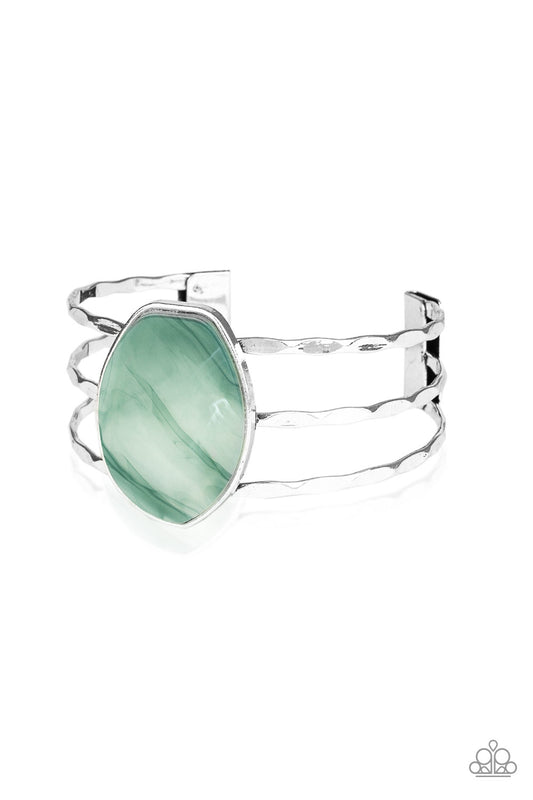 Paparazzi Canyon Dream Green Cuff Bracelet