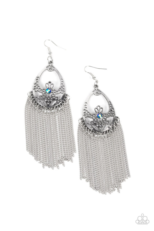 Paparazzi Castle Cottage Blue Fishhook Earrings - P5WH-BLXX-247XX