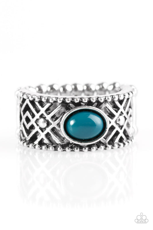 Paparazzi Cave Babe Blue Ring