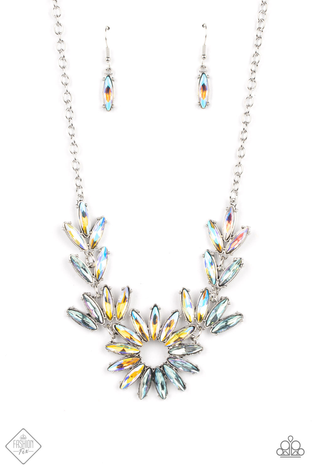 Paparazzi Celestial Cruise Multi Short Necklace - Fashion Fix Sunset Sightings July 2022