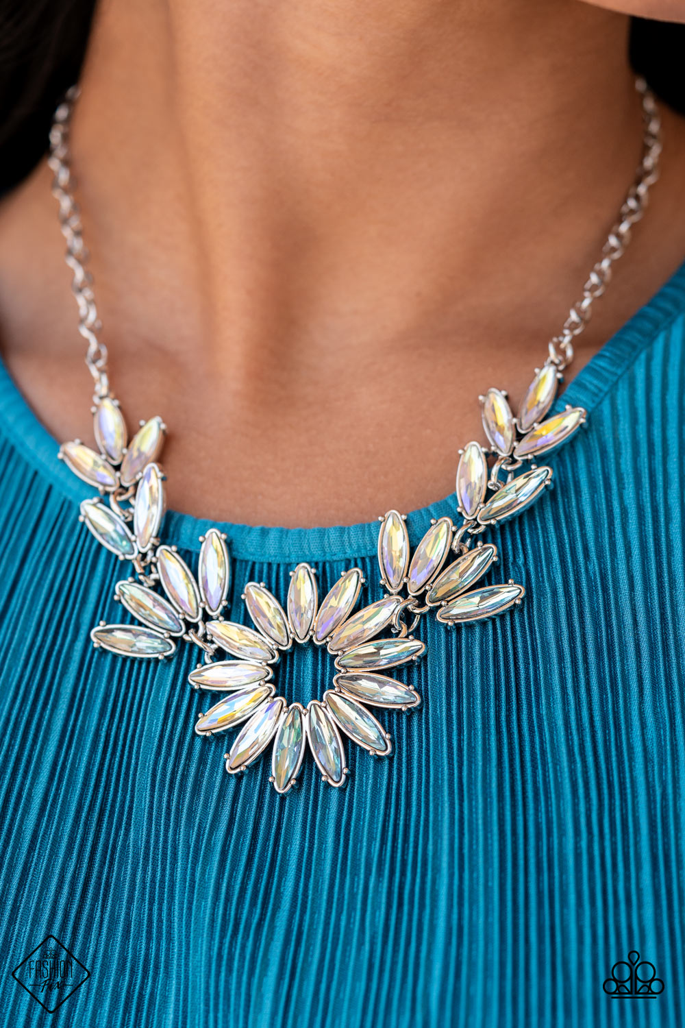Paparazzi Celestial Cruise Multi Short Necklace - Fashion Fix Sunset Sightings July 2022