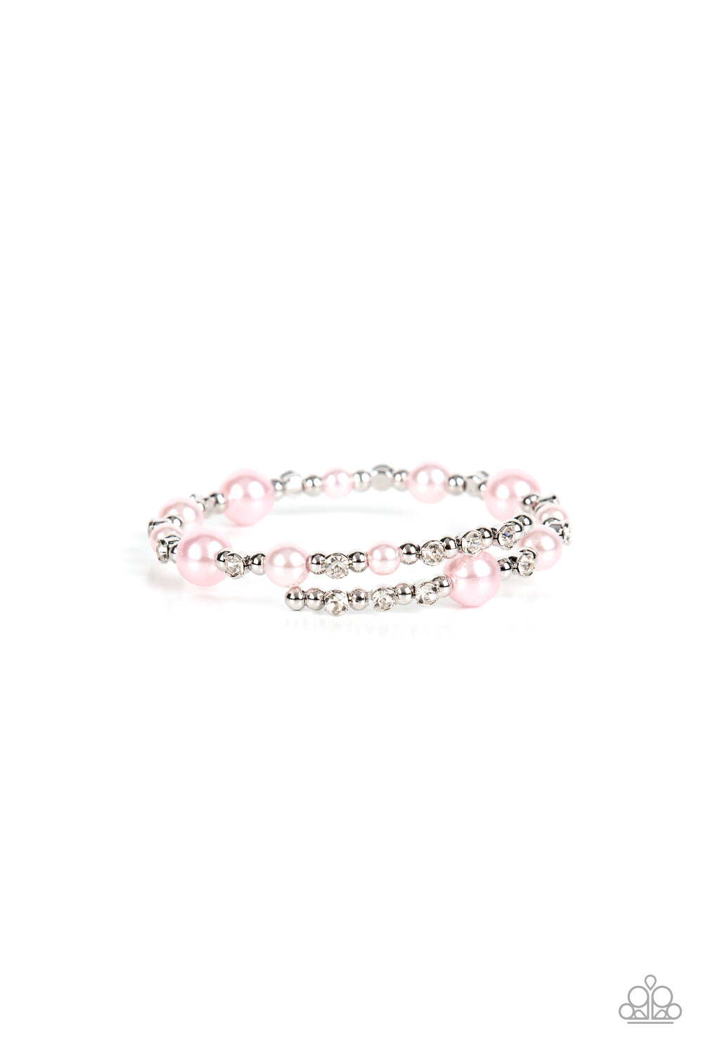 Paparazzi Chicly Celebrity Pink Coil Wrap Bracelet - P9RE-PKXX-279XX