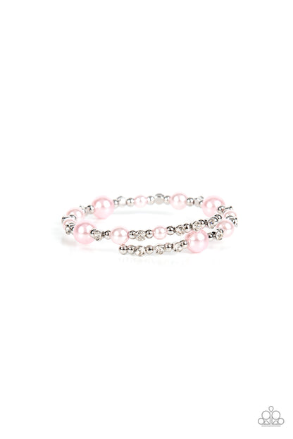 Paparazzi Chicly Celebrity Pink Coil Wrap Bracelet - P9RE-PKXX-279XX