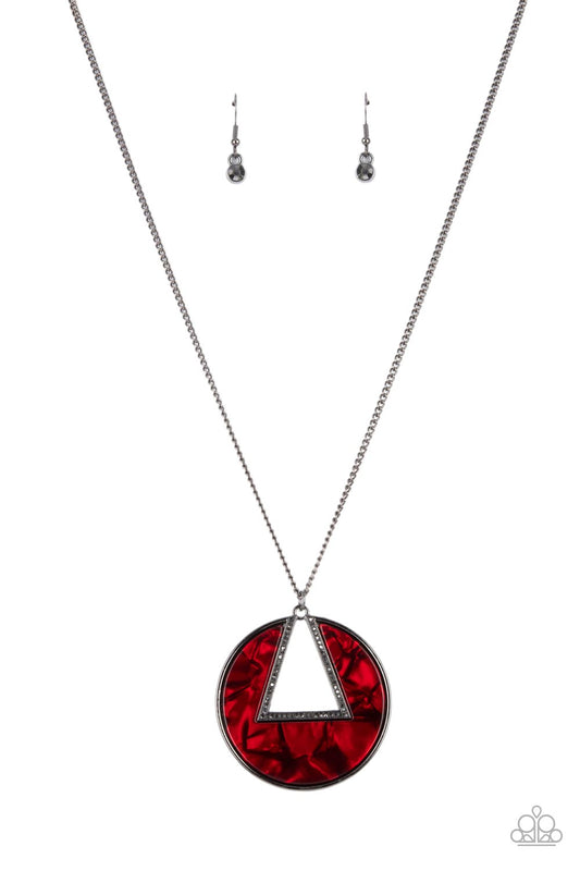 Paparazzi Chromatic Couture Red Long Necklace - P2SE-RDXX-304XX