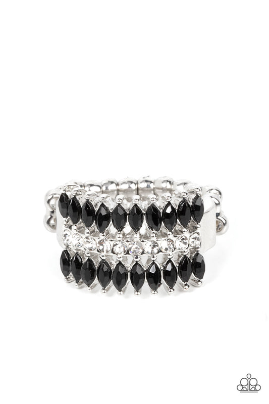 Paparazzi Cinematic Couture Black Ring - P4ED-BKXX-117XX