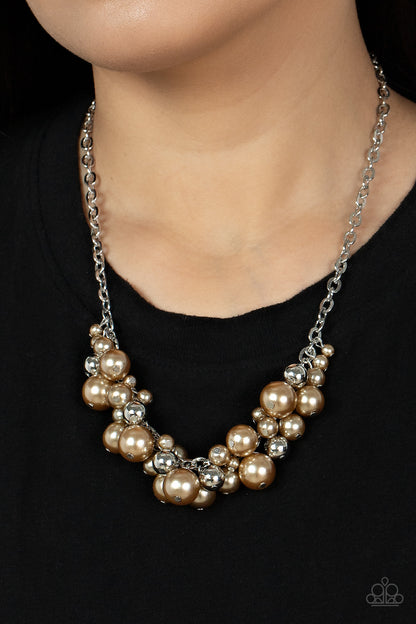 Paparazzi Classical Culture Brown Short Necklace - P2RE-BNXX-273XX