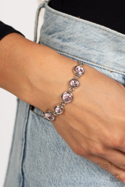 Paparazzi Classically Cultivated Pink Sliding Knot Bracelet - P9RE-PKXX-285XX