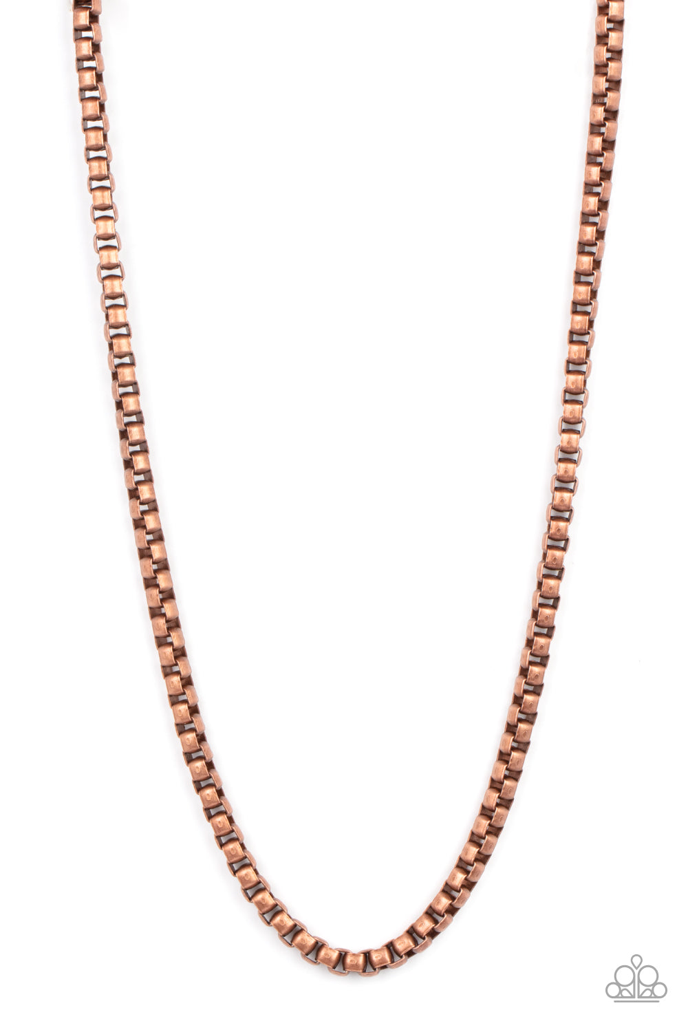 Paparazzi Combat Zone Copper Men's Long Necklace - P2MN-URCP-014AO