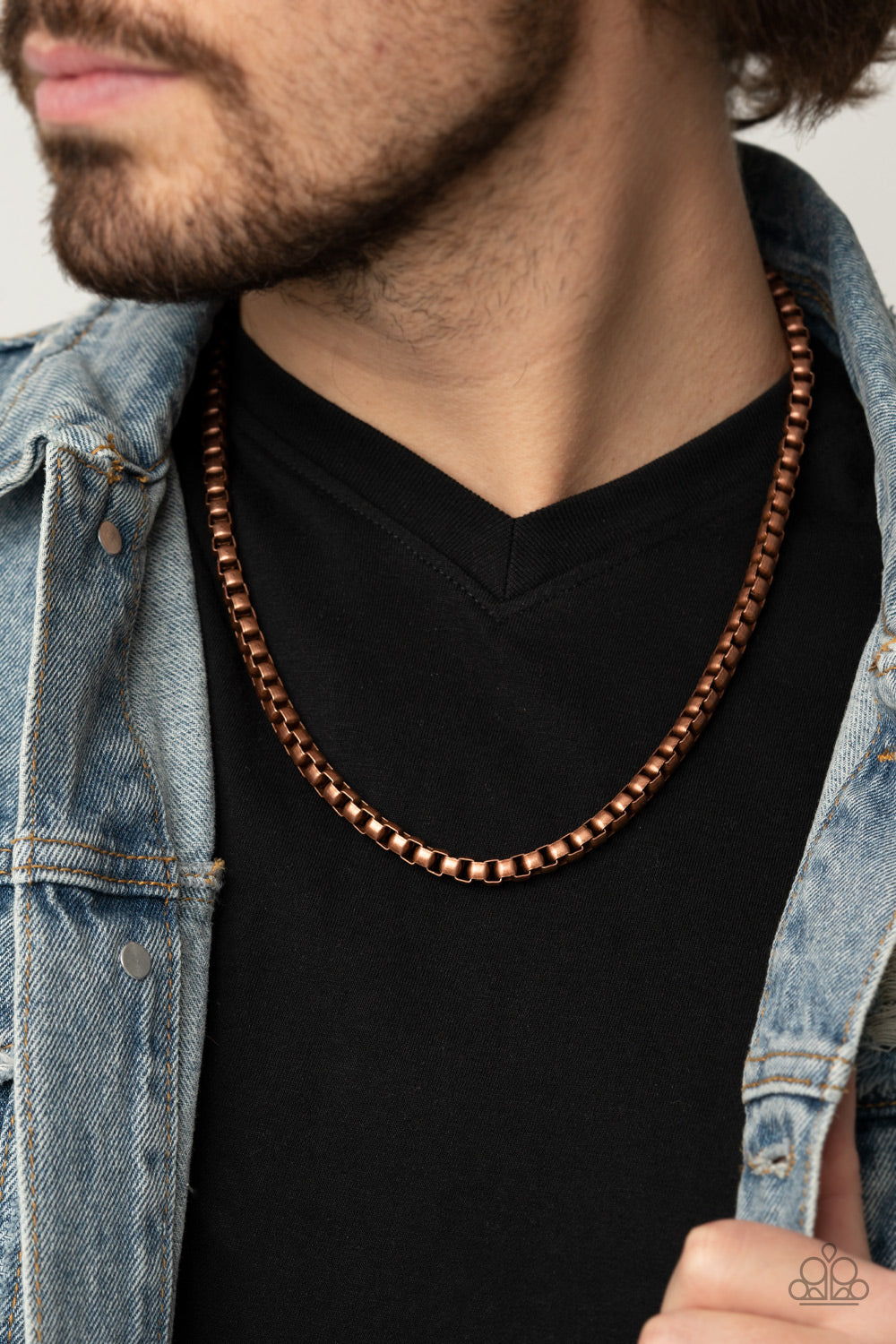 Paparazzi Combat Zone Copper Men's Long Necklace - P2MN-URCP-014AO