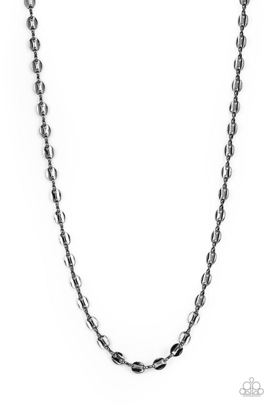 Paparazzi Come Out Swinging Black Men's Long Necklace - P2MN-URBK-066XX