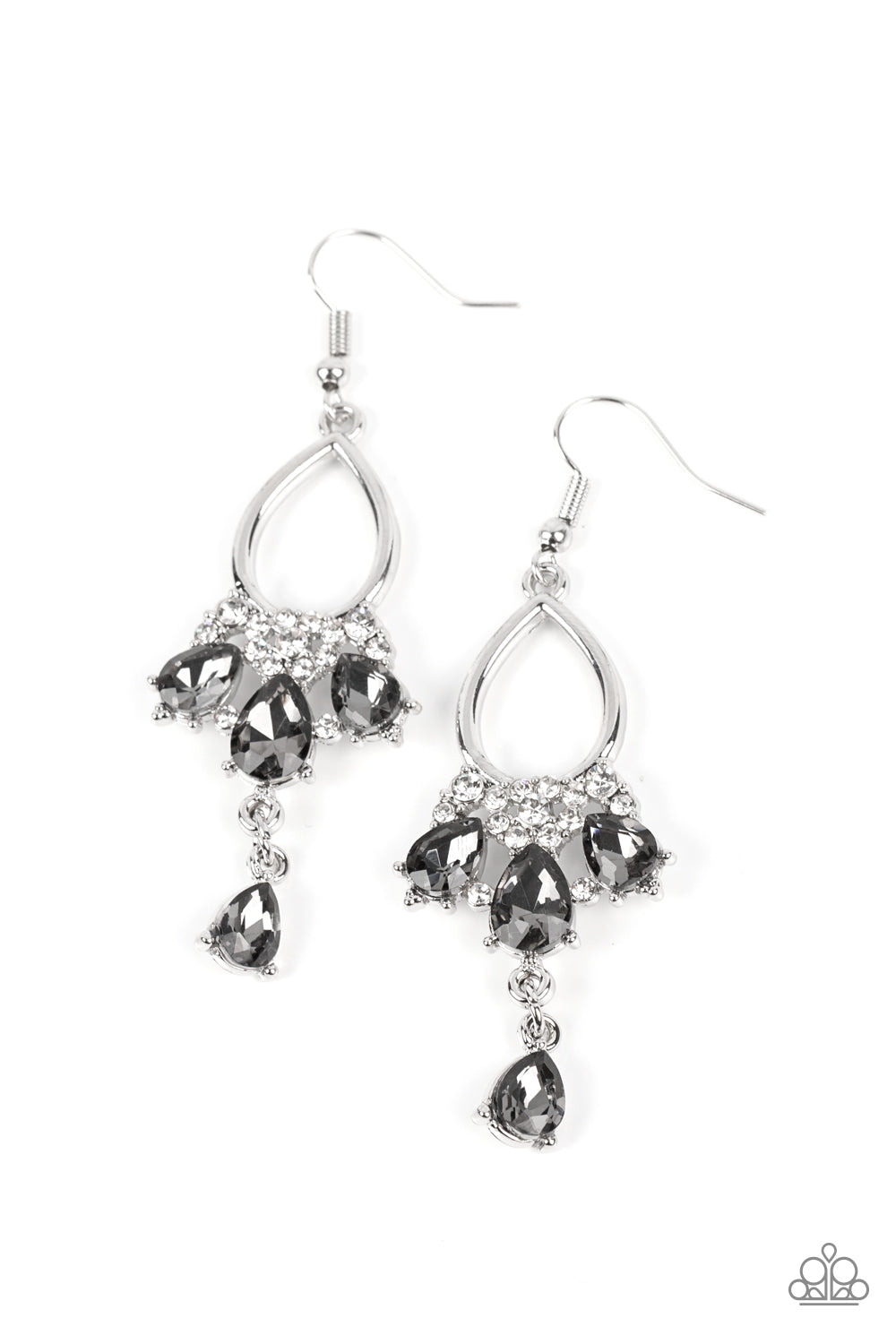 Paparazzi Coming in Clutch Silver Fishhook Earrings - P5RE-SVXX-349XX