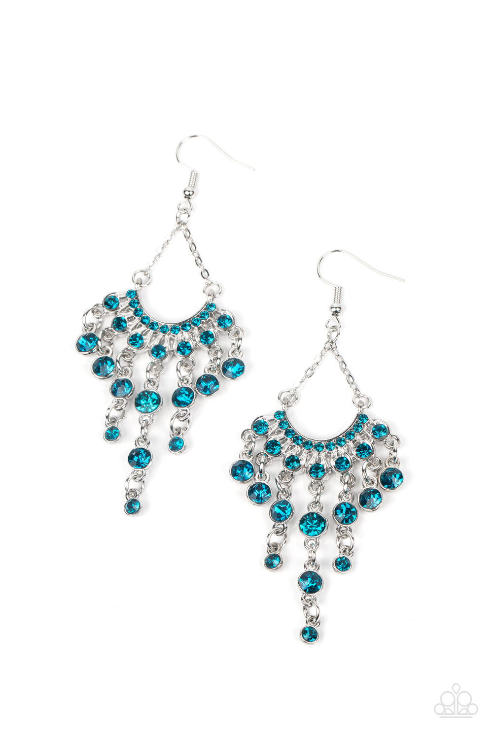 Paparazzi Commanding Candescence Blue Fishhook Earrings - P5RE-BLXX-243XX