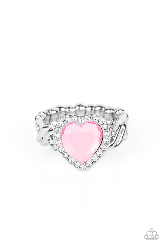 Paparazzi Committed To Cupid Pink Ring - P4RE-PKXX-274XX