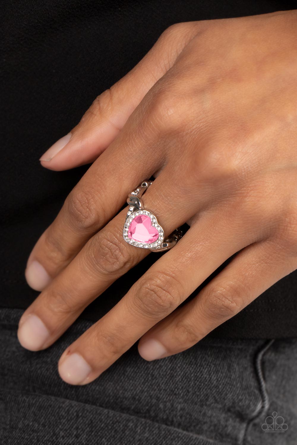 Paparazzi Committed To Cupid Pink Ring - P4RE-PKXX-274XX