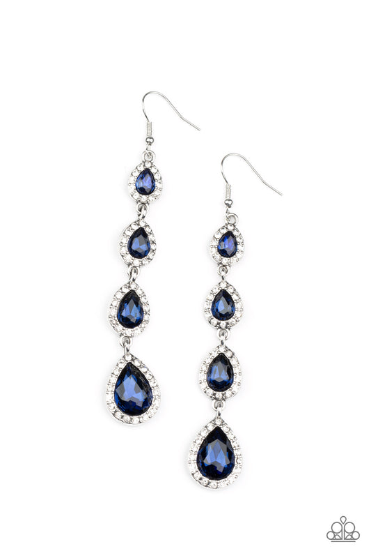 Paparazzi Confidently Classy Blue Fishhook Earrings - P5RE-BLXX-245XX
