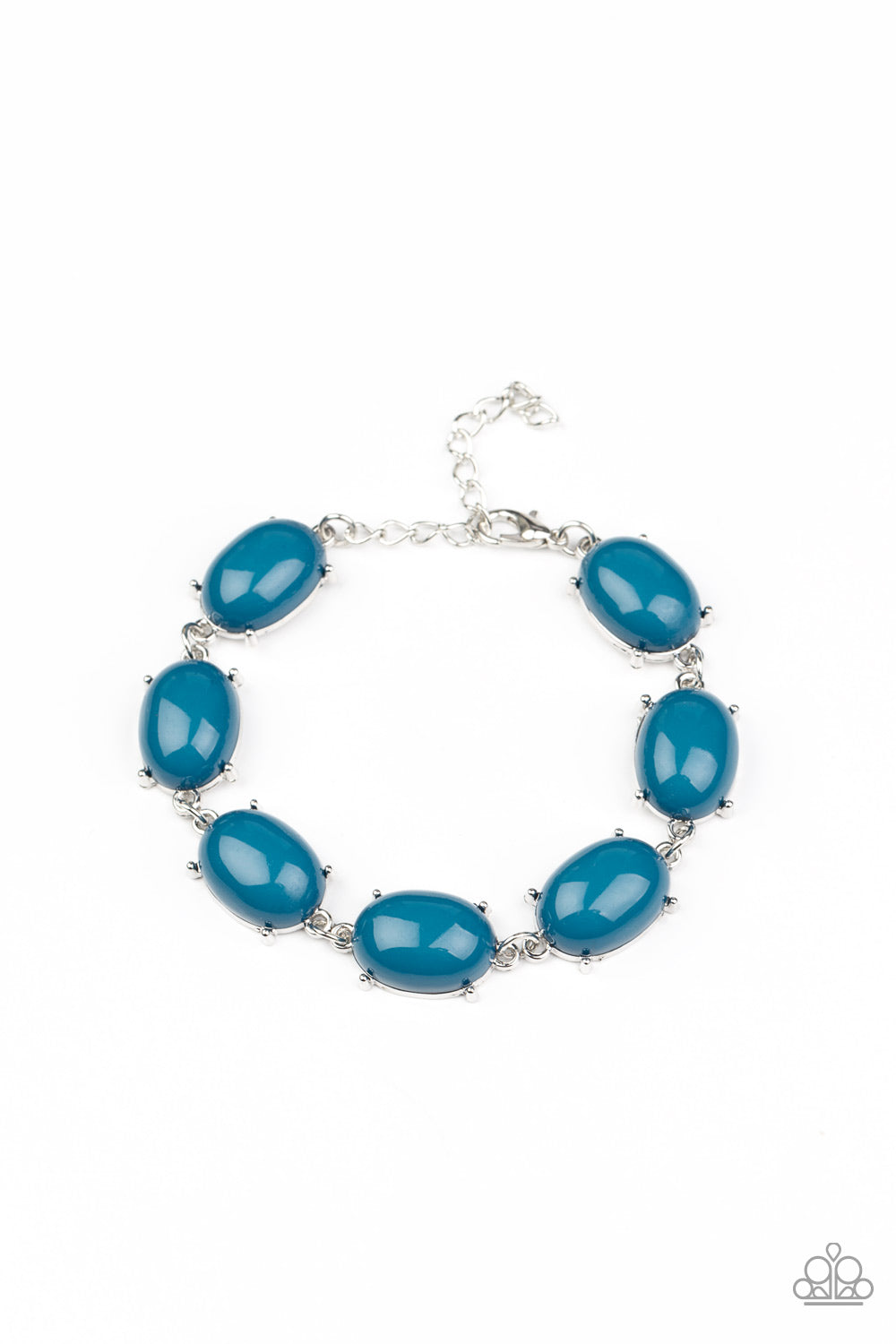 Paparazzi Confidently Colorful Blue Clasp Bracelet - P9WH-BLXX-258XX