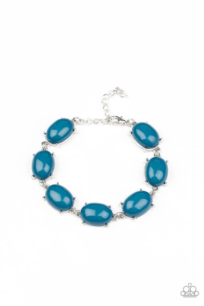 Paparazzi Confidently Colorful Blue Clasp Bracelet - P9WH-BLXX-258XX