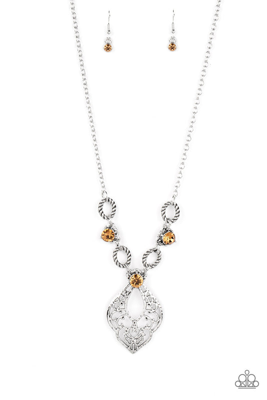 Paparazzi Contemporary Connections Brown Short Necklace - P2RE-BNXX-323XX