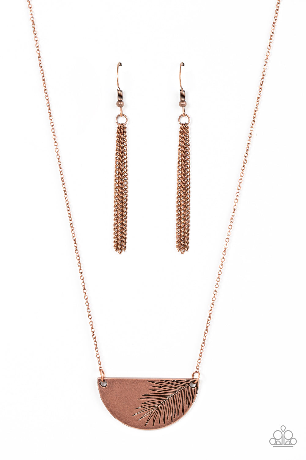 Paparazzi Cool, PALM, and Collected Copper Short Necklace - P2DA-CPXX-182XX