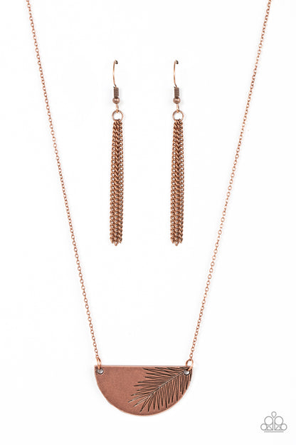 Paparazzi Cool, PALM, and Collected Copper Short Necklace - P2DA-CPXX-182XX