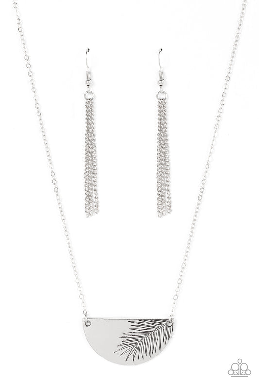 Paparazzi Cool, PALM, and Collected Silver Short Necklace - P2DA-SVXX-269XX