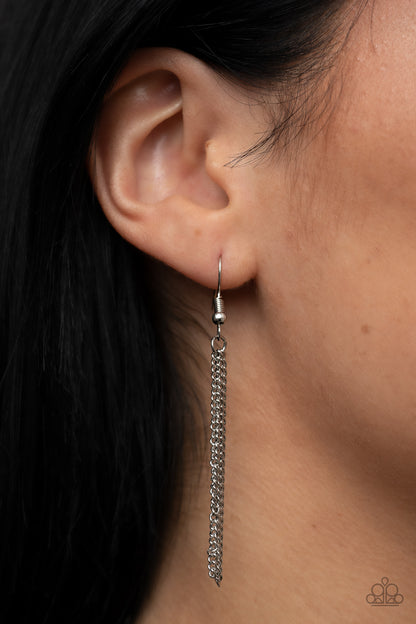 Paparazzi Cool, PALM, and Collected Silver Short Necklace - P2DA-SVXX-269XX