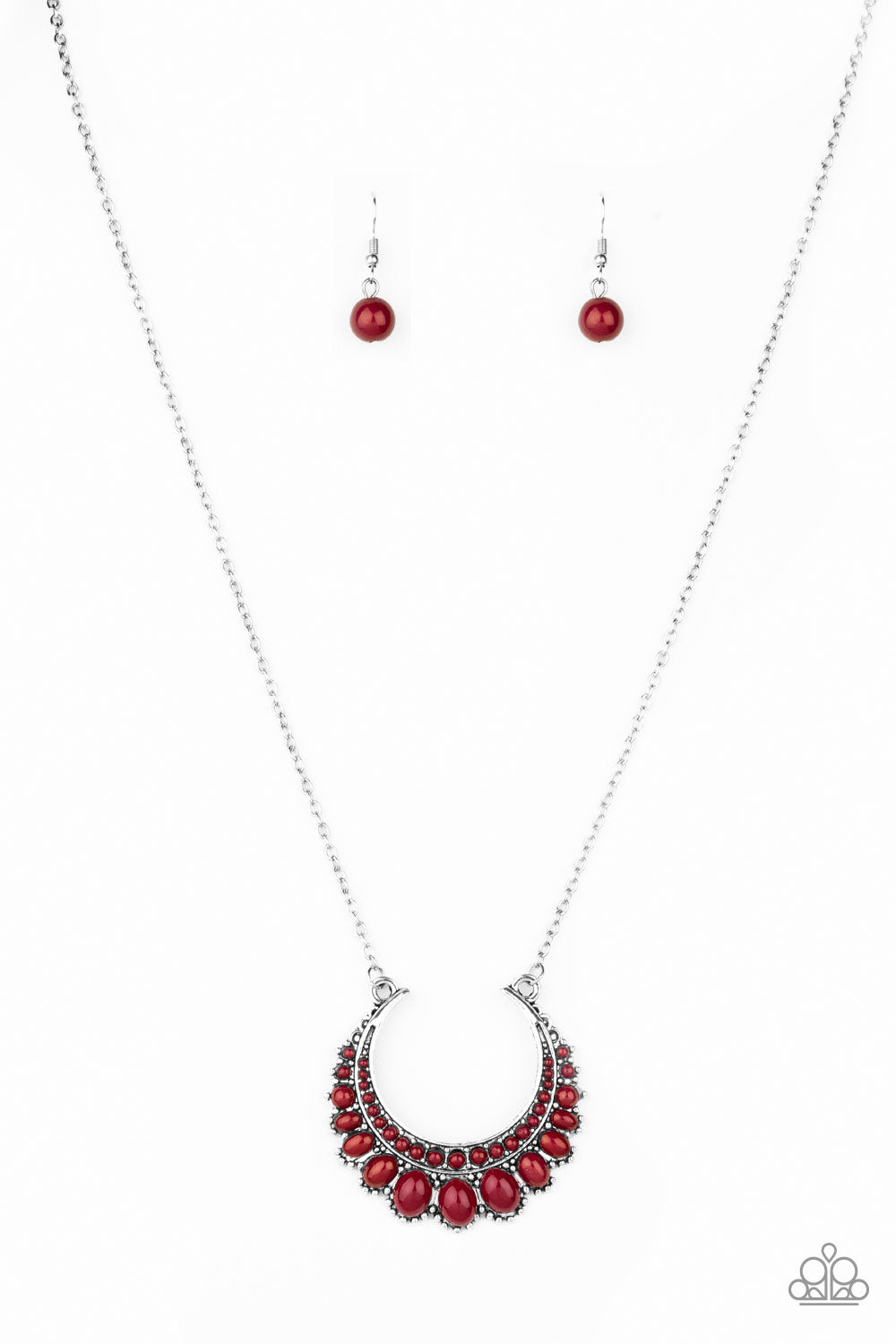 Paparazzi Count To Zen Red Long Necklace