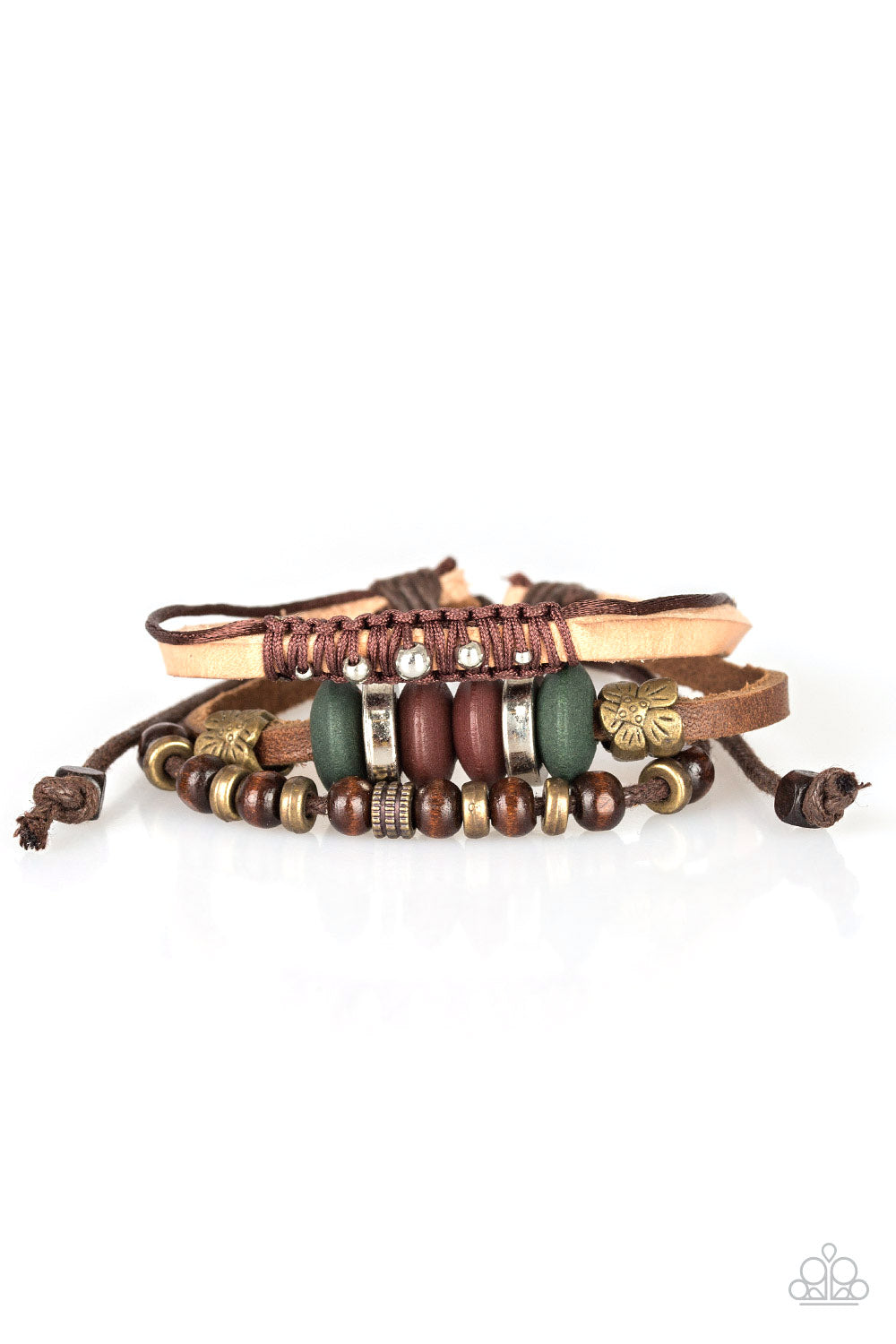 Paparazzi Country Campout Brown Sliding Knot Bracelet