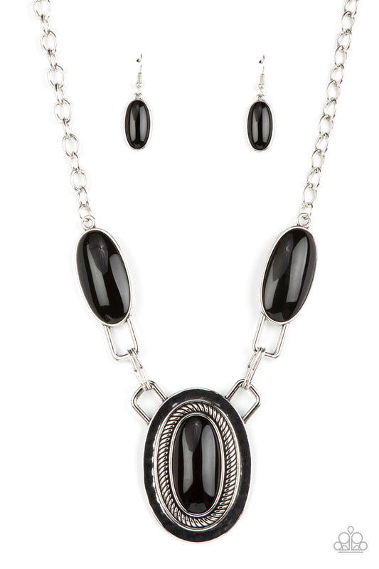 Paparazzi Count to TENACIOUS Black Short Necklace