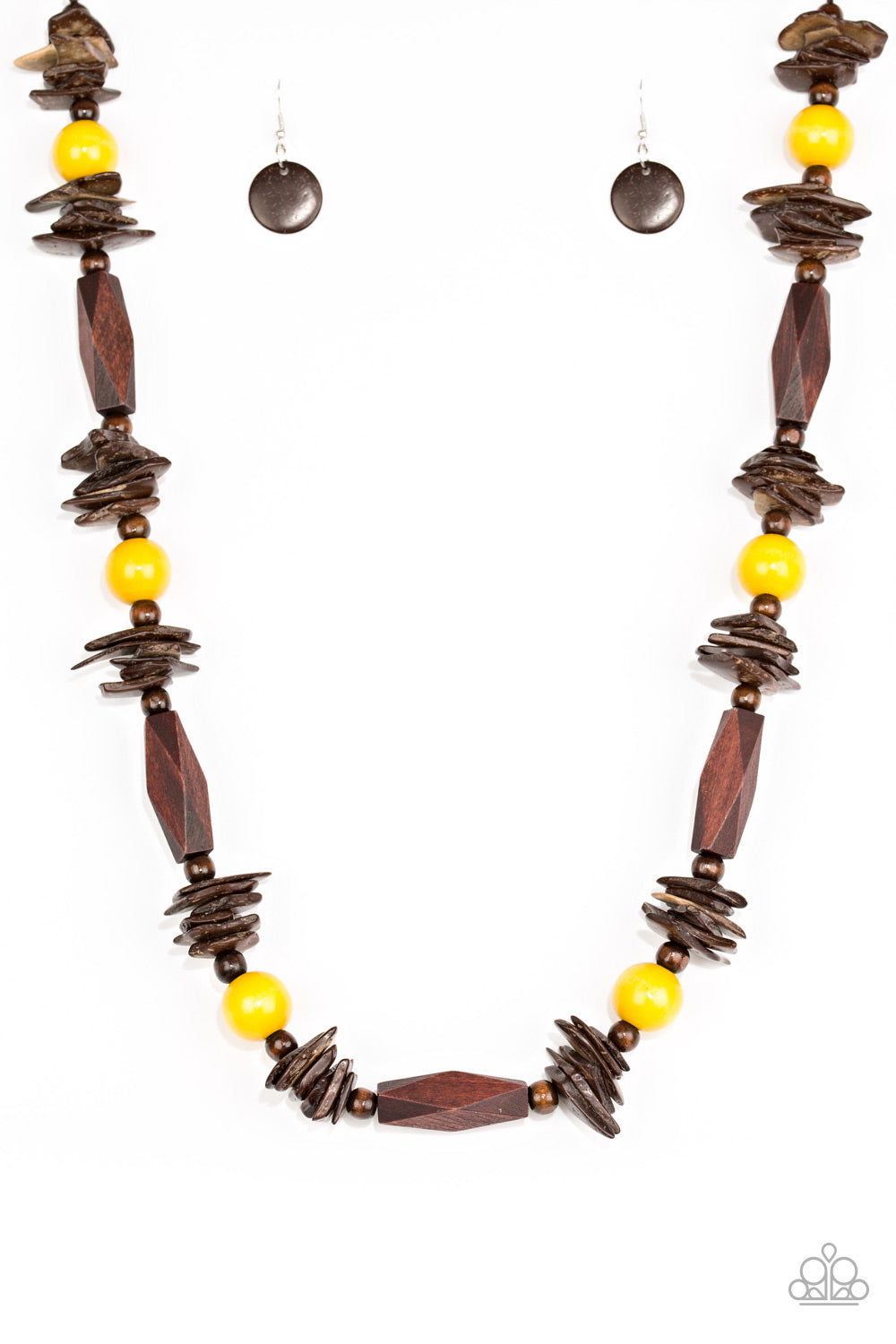 Paparazzi Cozumel Coast Yellow Long Necklace