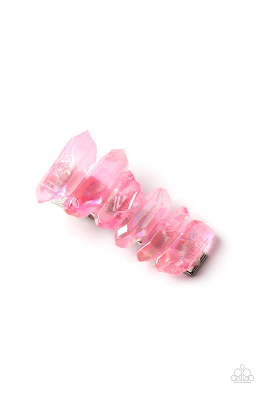 Paparazzi Crystal Caves Pink Hairbow - P7SS-PKXX-196XX