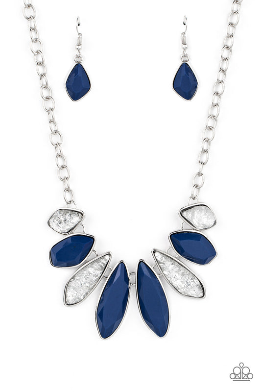 Paparazzi Crystallized Couture Blue Short Necklace - P2ST-BLXX-203XX