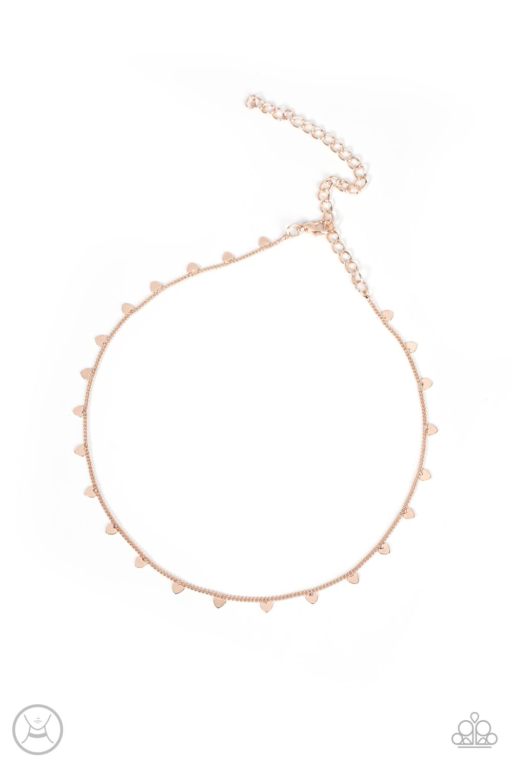 Paparazzi Cupids Cutest Valentine Rose Gold Choker Necklace - P2CH-GDRS-091XX