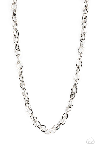 Paparazzi Custom Couture Silver Men's Long Necklace - P2MN-URSV-057XX