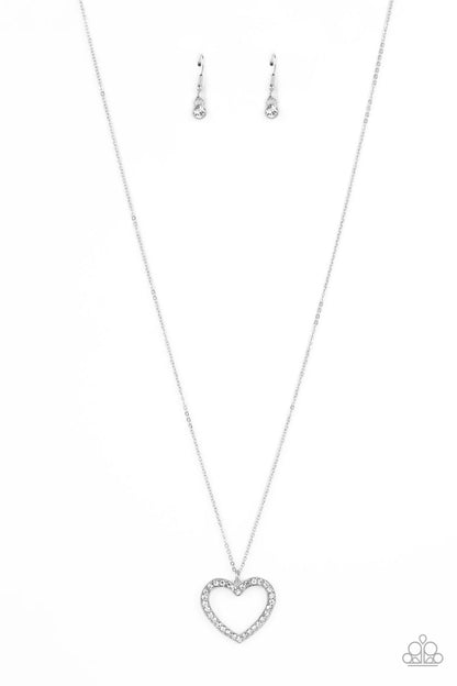 Paparazzi Dainty Darling White Long Necklace - P2RE-WTXX-631XX