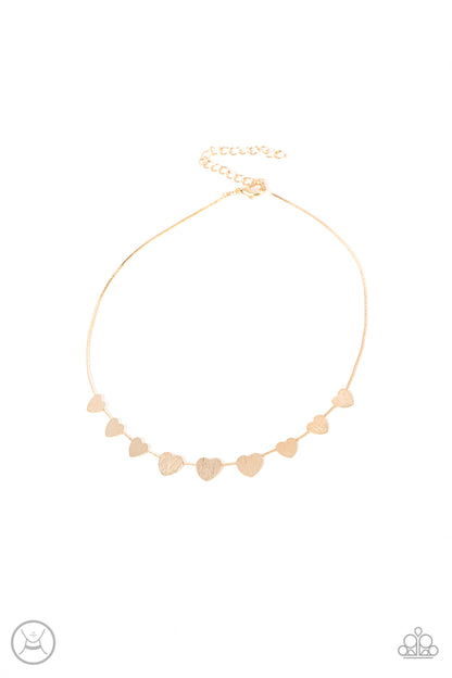 Paparazzi Dainty Desire Gold Choker Necklace - P2CH-GDXX-087XX