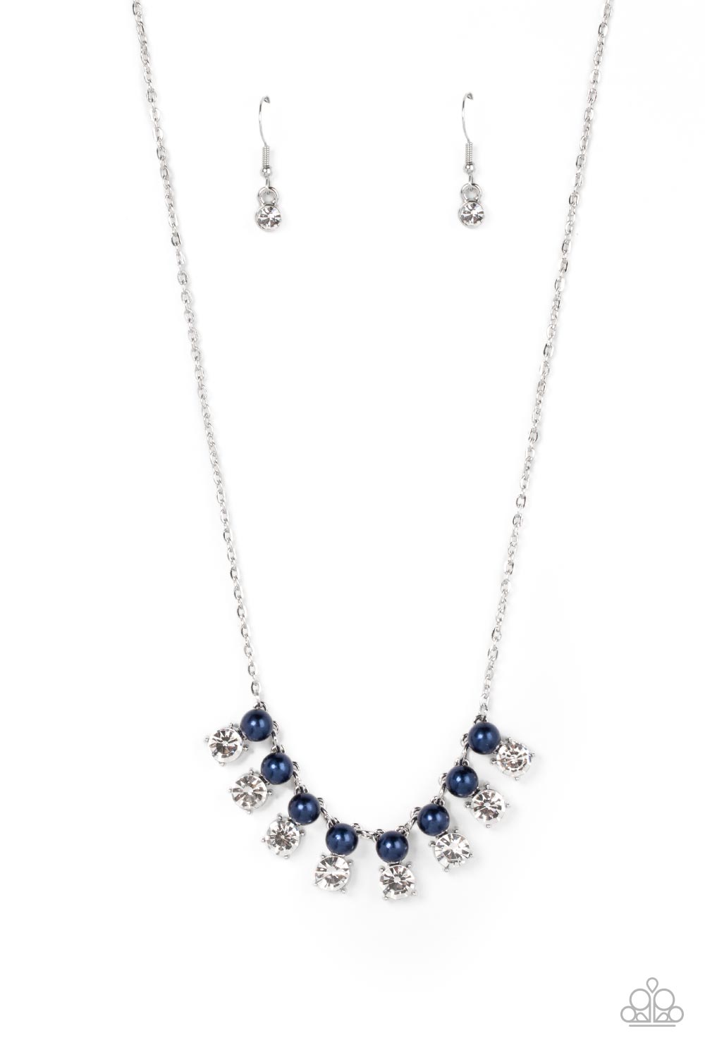 Paparazzi Dashingly Duchess Blue Short Necklace - P2RE-BLXX-355XX